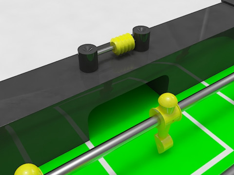 Foosball table 3Dモデル