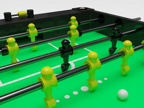 Foosball table 3Dモデル