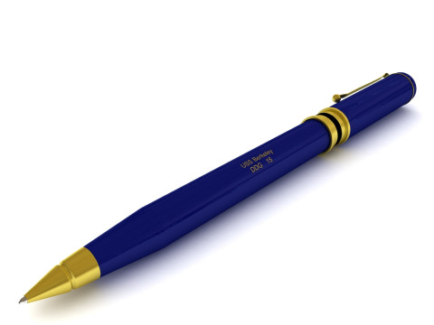 US BallPoint Pen 3D Model