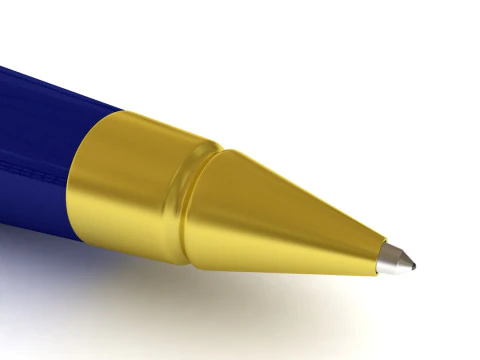 Długopis amerykański Model 3D