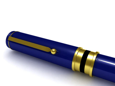 Długopis amerykański Model 3D