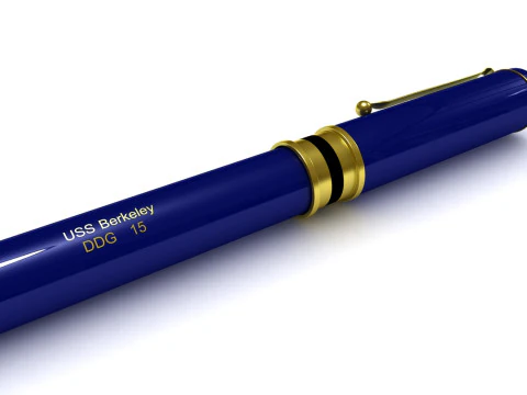 Długopis amerykański Model 3D