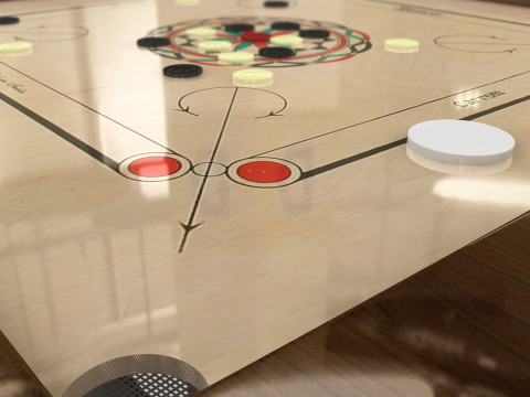 Carrom Board 3D 模型