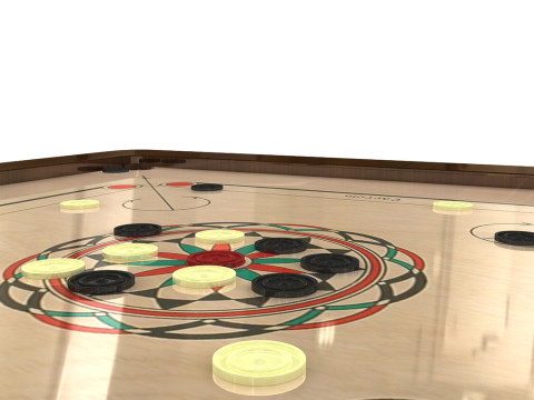 Carrom Board 3D 模型