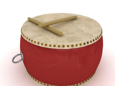 Chinese Drum 3D Model