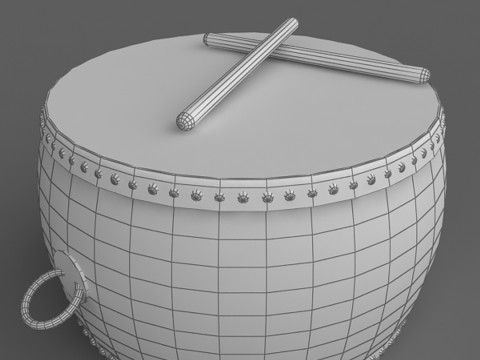 Chinese Drum 3D Model