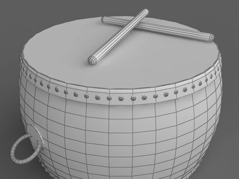 Chinese Drum 3D Model