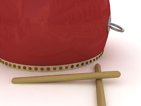 Chinese Drum 3D Model