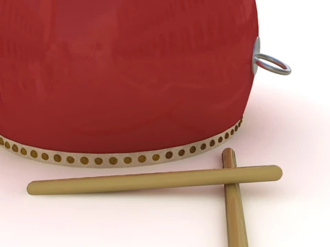 Chinese Drum 3D Model