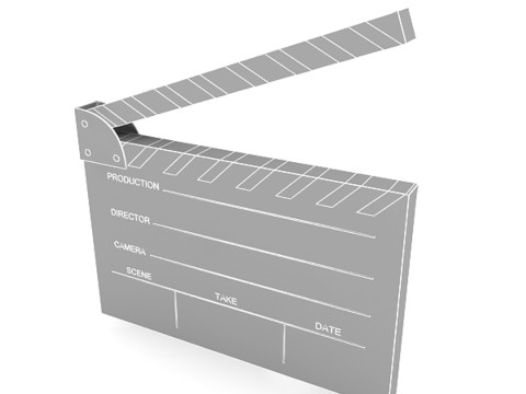 Clapper Board 3D Modell