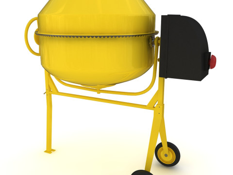Concrete Mixer 3D Model