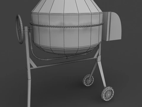 Concrete Mixer 3D Model