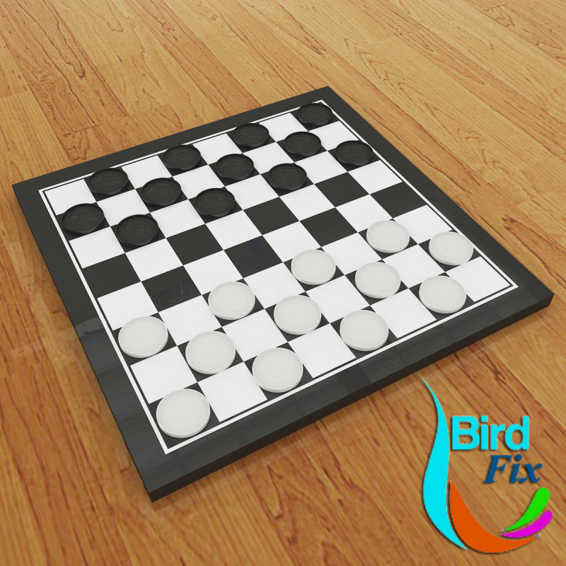 Checkers Modello 3D .c4d .max .obj .3ds .fbx .stl .blend 