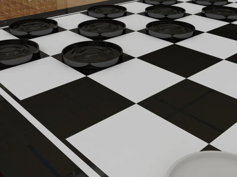 Checkers 3D Model