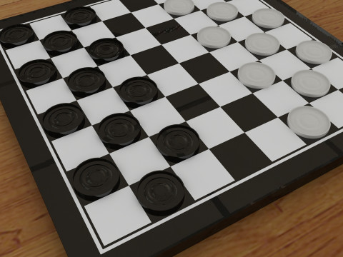 Checkers Modello 3D