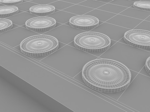 Checkers Modello 3D