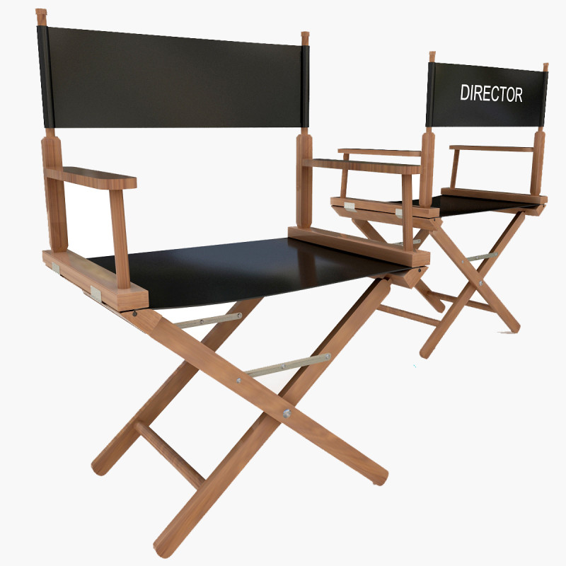 Director Chair Model 3D .c4d .max .obj .3ds .fbx .stl .blend 