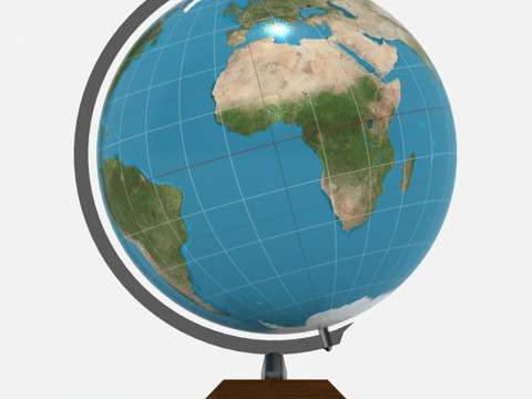 Stylish Globe 3Dモデル