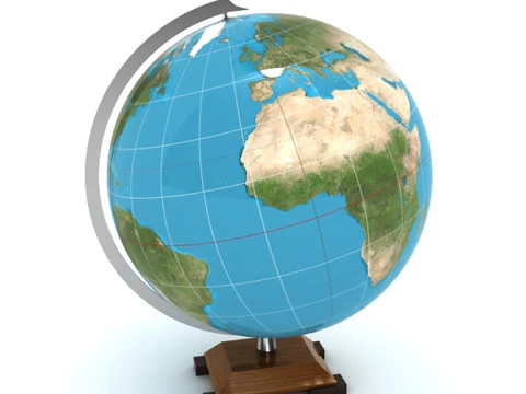 Globo elegante Modello 3D