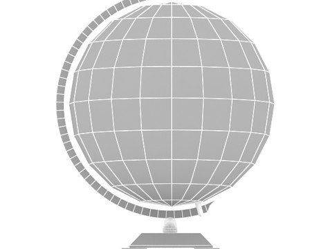 Stylish Globe 3D 模型