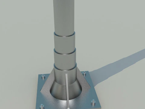 Segnale autostradale Modello 3D