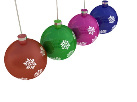 Christmas Balls Model 3D
