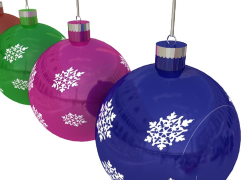 Christmas Balls Model 3D