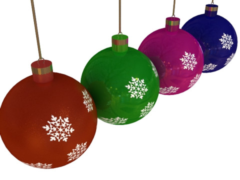 Christmas Balls Model 3D