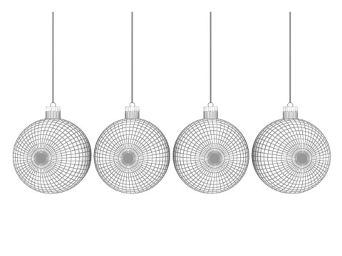 Christmas Balls Model 3D