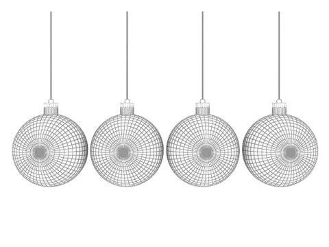 Christmas Balls 3D Model
