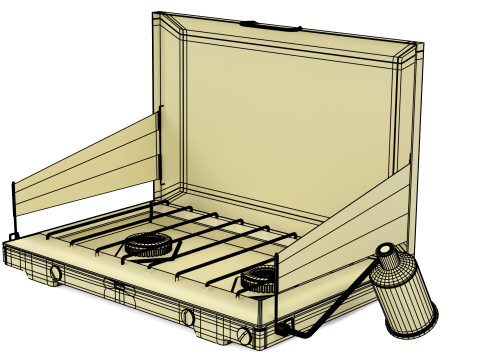 Portable Gas Stove 3D Model