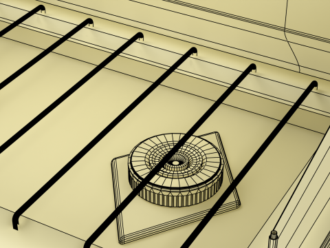 Portable Gas Stove 3D Model