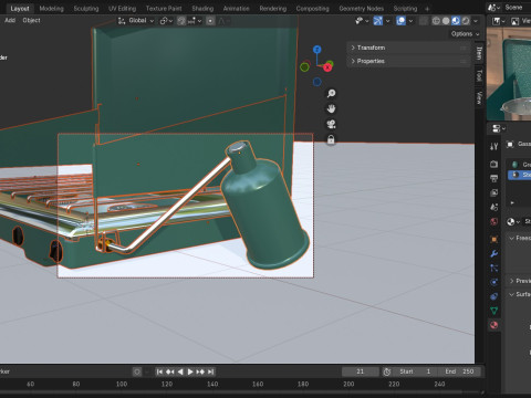 Portable Gas Stove 3D Model