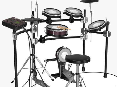 Electronic Drum Set 3D Модель