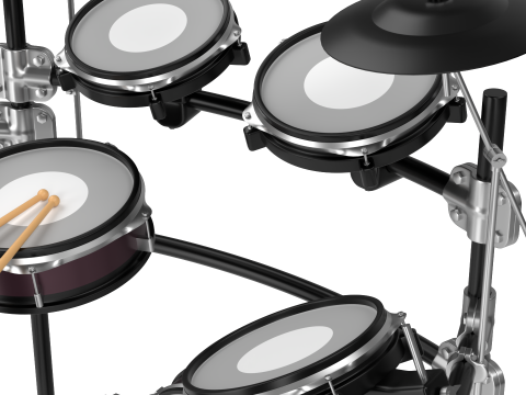 Electronic Drum Set 3D Model