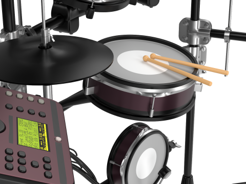 Electronic Drum Set 3D Model