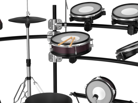 Electronic Drum Set 3D Model
