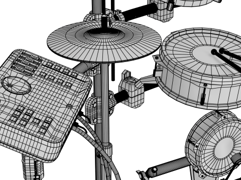 Electronic Drum Set 3D Model