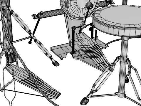 Electronic Drum Set 3D Model