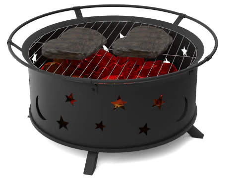 Outdoor BBQ Grill 3D Model