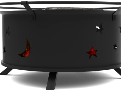 Outdoor BBQ Grill 3D Model