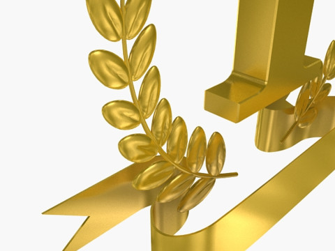 1. Preis-Trophäe 3D Modell