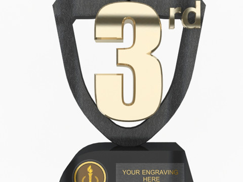 Trofeum za III miejsce Model 3D