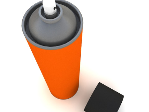 Canette aérosol de couleur Modèle 3D