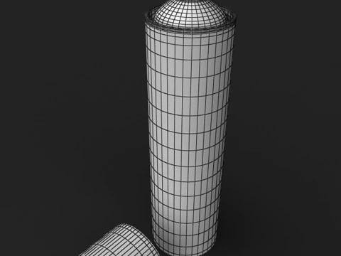 Color Aerosol Can 3D Model