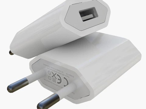 Apple 5W USB G&uuml;&ccedil; Adapt&ouml;r&uuml; 3D Model