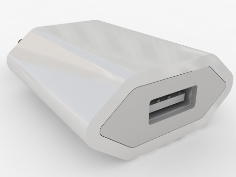 USB-адаптер питания Apple мощностью 5 Вт 3D Модель