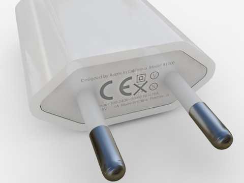 USB-адаптер питания Apple мощностью 5 Вт 3D Модель