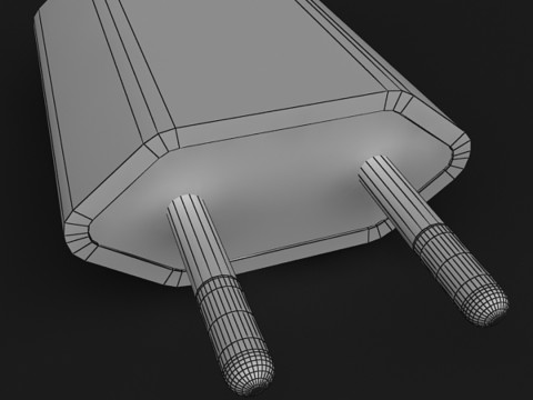 USB-адаптер питания Apple мощностью 5 Вт 3D Модель