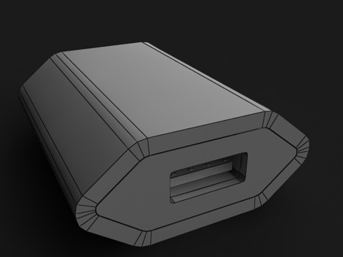 USB-адаптер питания Apple мощностью 5 Вт 3D Модель